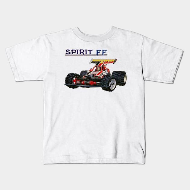 SPIRIT FF Vintage RC Buggy 80s Radio Control Kids T-Shirt by Nostalgia-RC